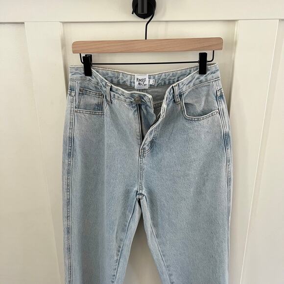 Princess Polly Light Wash Wide Leg Jeans Women's Size 6 - Picture 3 of 6